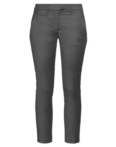 Dondup Woman Pants Lead Size 26 Virgin Wool, Elastane In Grey