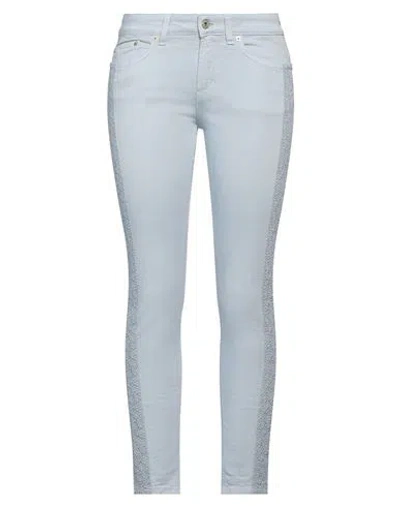 Dondup Woman Pants Light Blue Size 27 Cotton, Elastane, Polyester