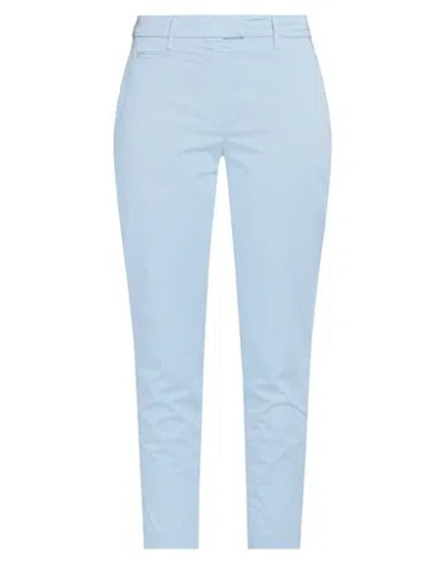 DONDUP DONDUP WOMAN PANTS LIGHT BLUE SIZE 29 COTTON, ELASTANE