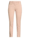 Dondup Woman Pants Light Brown Size 28 Linen, Lyocell, Elastane In White