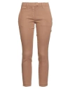 Dondup Woman Pants Light Brown Size 31 Linen, Lyocell, Elastane