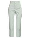 Dondup Woman Pants Light Green Size 29 Cotton, Elastane