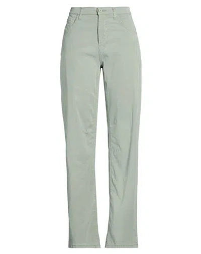 Dondup Woman Pants Light Green Size 31 Lyocell, Cotton, Elastane