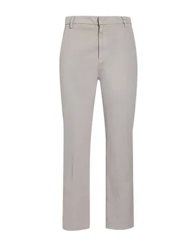 Dondup Woman Pants Light Grey Size 26 Cotton, Elastane In Gray