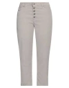 Dondup Woman Pants Light Grey Size 30 Cotton, Lyocell, Elastane In 自然色