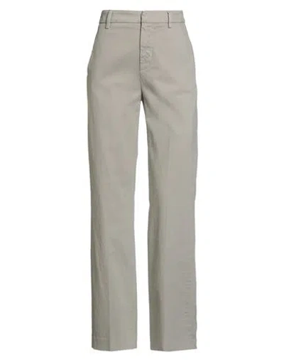 Dondup Woman Pants Light Grey Size 29 Cotton, Elastane In Gray
