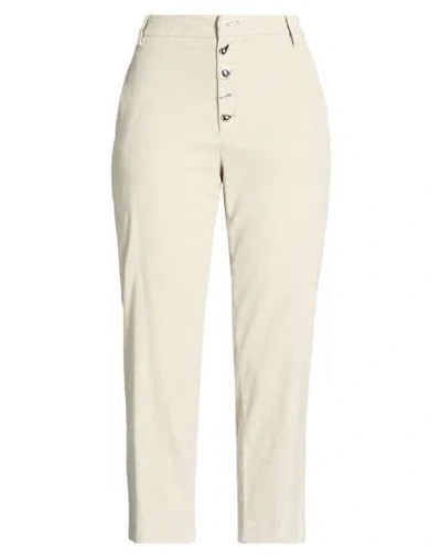Dondup Woman Pants Light Grey Size 29 Cotton, Lyocell, Elastane In Neutral