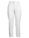 Dondup Woman Pants Light Grey Size 30 Cotton, Elastane In Grey