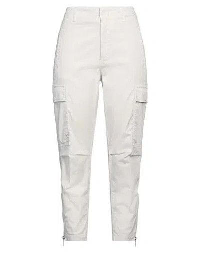 Dondup Woman Pants Light Grey Size 30 Cotton, Elastane In Gray