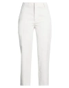 Dondup Woman Pants Light Grey Size 30 Cotton, Elastane In White