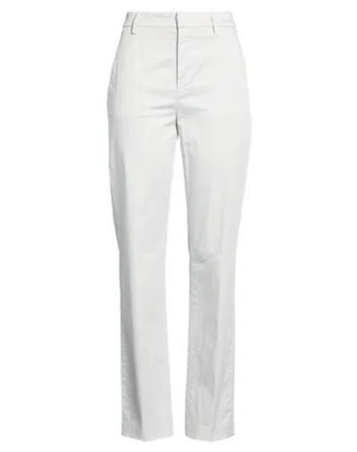 Dondup Woman Pants Light Grey Size 30 Cotton, Elastane In Gray
