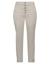 Dondup Woman Pants Light Grey Size 30 Cotton, Lyocell, Elastane In Grey