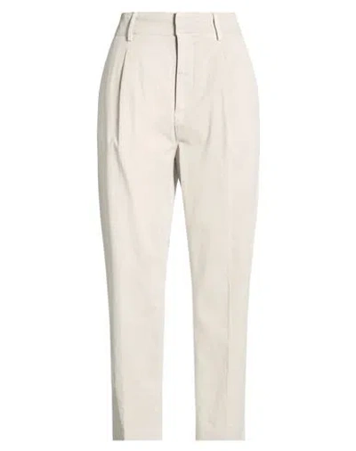 Dondup Woman Pants Light Grey Size 30 Cotton, Lyocell, Elastane In Neutral