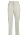 Dondup Woman Pants Light Grey Size 31 Cotton, Elastane