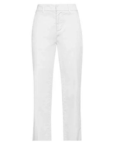 Dondup Woman Pants Light Grey Size 29 Cotton, Elastane
