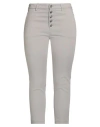 Dondup Woman Pants Light Grey Size 32 Cotton, Lyocell, Elastane In Gray