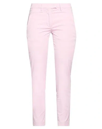 Dondup Woman Pants Lilac Size 26 Cotton, Elastane In Pink