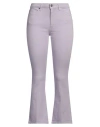 Dondup Woman Pants Lilac Size 28 Cotton, Elastomultiester, Elastane In Purple