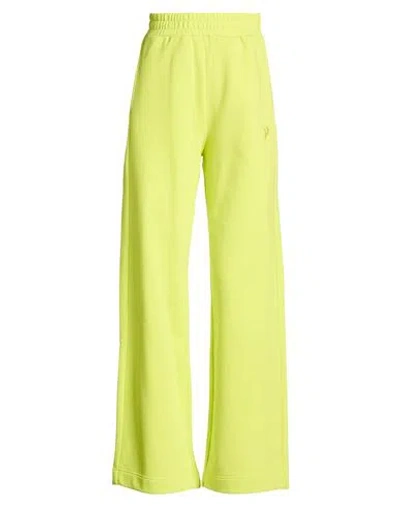 Dondup Woman Pants Lime Green Size L Cotton, Polyester