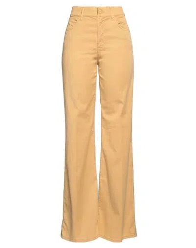 Dondup Woman Pants Marigold Size 29 Lyocell, Cotton, Elastane In Beige