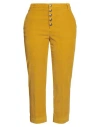 Dondup Woman Pants Marigold Size 31 Cotton, Lyocell, Elastane In Yellow