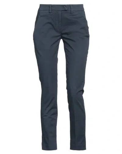Dondup Woman Pants Midnight Blue Size 24 Cotton, Elastane
