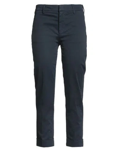 Dondup Woman Pants Midnight Blue Size 26 Cotton, Elastane