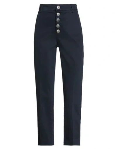 Dondup Woman Pants Midnight Blue Size 26 Cotton, Elastane