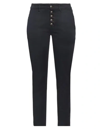 DONDUP DONDUP WOMAN PANTS MIDNIGHT BLUE SIZE 26 COTTON, LYOCELL, ELASTANE