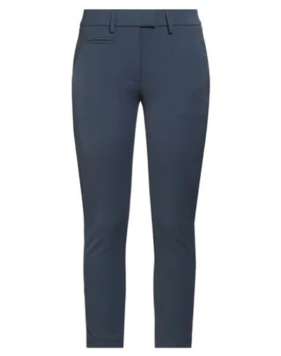 Dondup Woman Pants Midnight Blue Size 28 Polyamide, Cotton, Elastane