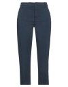 Dondup Woman Pants Midnight Blue Size 32 Cotton, Elastomultiester, Elastane In Blue