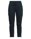 Dondup Woman Pants Midnight Blue Size 32 Organic Cotton, Recycled Elastane