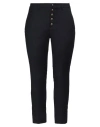 Dondup Black Carmen Slim Chino Trousers In Blue
