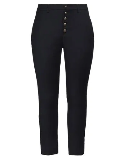 DONDUP DONDUP WOMAN PANTS MIDNIGHT BLUE SIZE 32 VIRGIN WOOL, ELASTANE