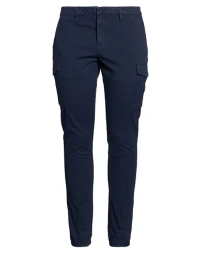 Dondup Woman Pants Midnight Blue Size 34 Cotton, Elastane