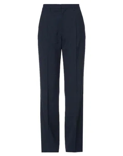 Dondup Woman Pants Midnight Blue Size 8 Virgin Wool, Elastane