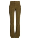 Dondup Woman Pants Military Green Size 27 Cotton, Lyocell, Elastane