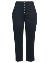 Dondup Woman Pants Navy Size 26 Cotton, Lyocell, Elastane In Navy Blue