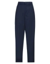Dondup Woman Pants Navy Size 12 Virgin Wool, Elastane In Navy