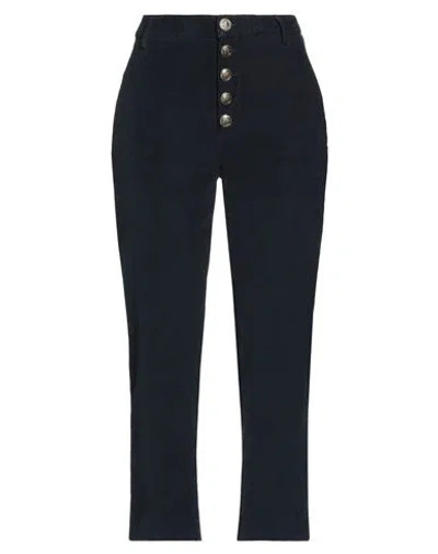 DONDUP DONDUP WOMAN PANTS NAVY SIZE 26 COTTON, LYOCELL, ELASTANE