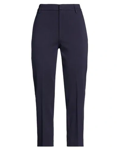 DONDUP DONDUP WOMAN PANTS NAVY SIZE 26 VISCOSE, POLYAMIDE, ELASTANE