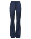 Dondup Woman Pants Navy Size 27 Virgin Wool, Elastane In Blue