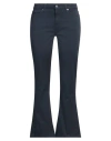 Dondup Woman Pants Navy Size 28 Cotton, Elastane In Blue
