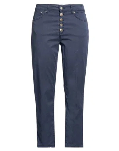 Dondup Woman Pants Navy Size 28 Lyocell, Cotton, Elastane In Blue