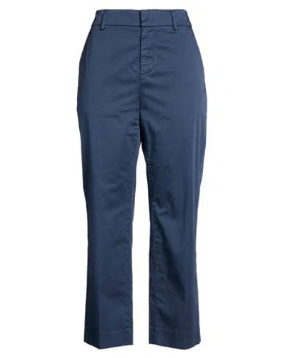 Dondup Woman Pants Navy Size 29 Cotton, Elastane In Blue