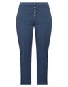 Dondup Woman Pants Navy Size 29 Cotton, Elastane In Navy Blue