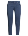 Dondup Woman Pants Navy Size 31 Cotton, Elastomultiester, Elastane In Blue
