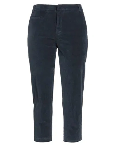 Dondup Woman Pants Navy Size 6 Cotton, Elastane In Blue