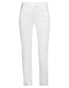 Dondup Woman Pants Off White Size 25 Cotton, Elastane