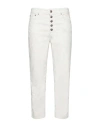 Dondup Woman Pants Off White Size 31 Cotton, Lyocell, Elastane